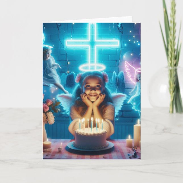 Christian Birthday Card Tack Kort (Framsida)