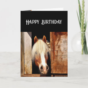 Christian Birthday Western Horse Guds välsignelse Helgkort
