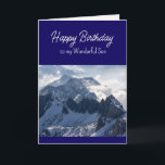 Christian Birthday Wonderful Son inspirational Helgkort<br><div class="desc">Christian Prayer för en Son-födelsedag för Guds välsignelse på dig under det kommande året,  med ingen bergsgud kan inte röra sig</div>