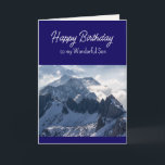 Christian Birthday Wonderful Son inspirational Helgkort<br><div class="desc">Christian Prayer för en Son-födelsedag för Guds välsignelse på dig under det kommande året,  med ingen bergsgud kan inte röra sig</div>