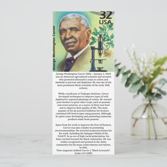 Christian Black History Card (Stående Fram)