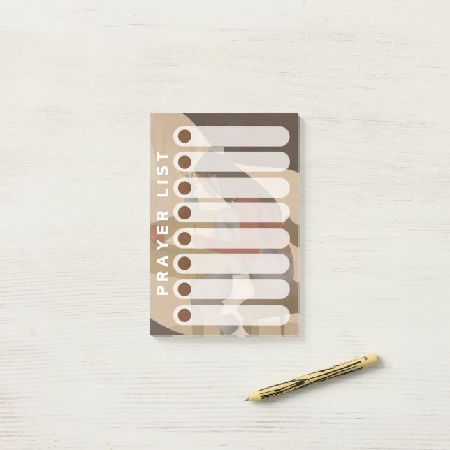 Christian Black Woman Prayer List Post-it Block (På skrivbordet)