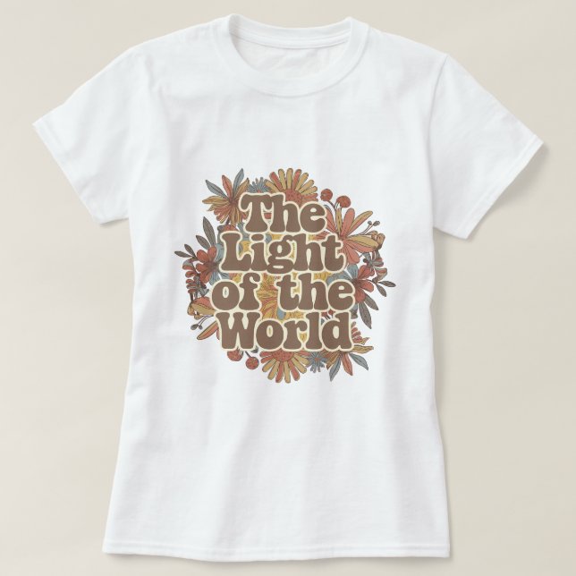 Christian Blommigt The Light of the World T Shirt (Design framsida)