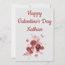 Christian Blommigt Valentine Day Card Kort
