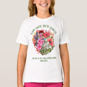 Christian BLOOM DÄR DU PLANTERAS Blommigt T Shirt