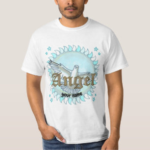 Christian Blue Angel Dove T Shirt