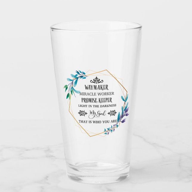 Christian Blue Blommigt Wandeans Glaskopp (Framsida)