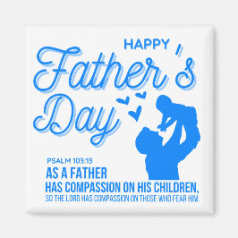 Christian Blue Fars dag Psalm 103:13 Bibel Magnet