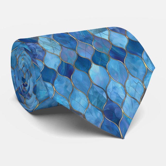 Christian Blue Stached Glass Slips (Rullad)