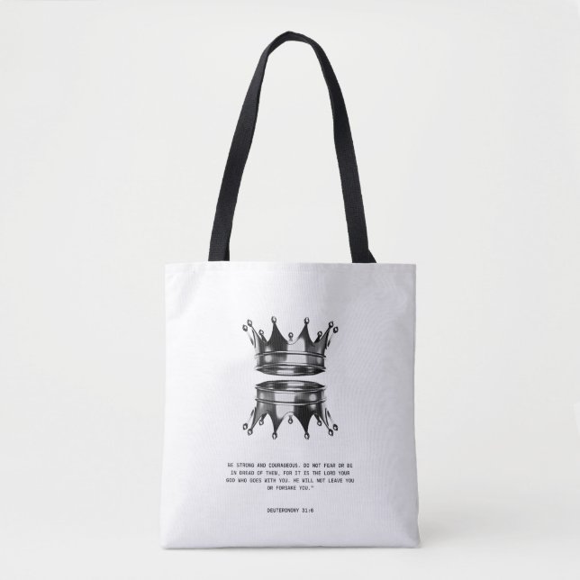 Christian Bold Faith Tote Bag Tygkasse (Framsida)