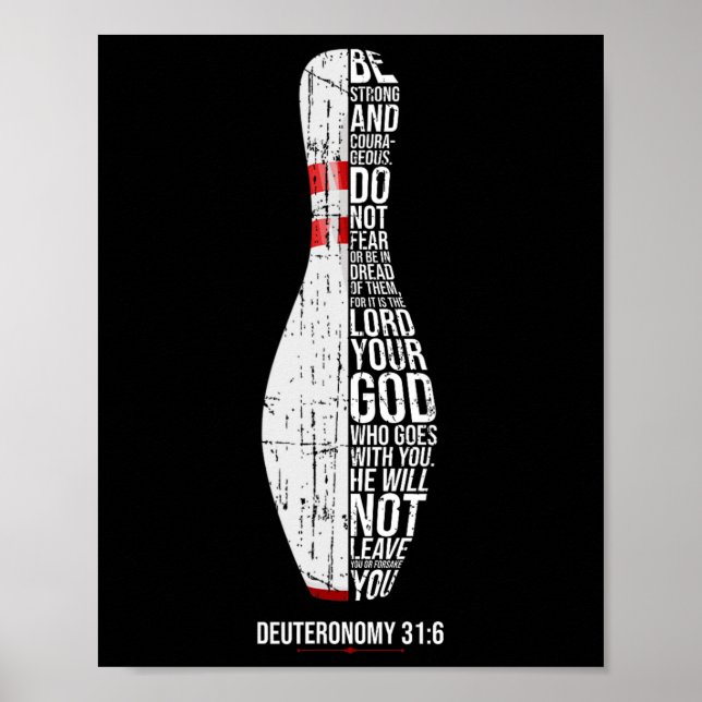 Christian Bowling Deuteronomy 316 Faith Christiani Poster (Framsidan)