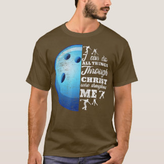 Christian Bowling Funny Personlig Team Gift for T Shirt