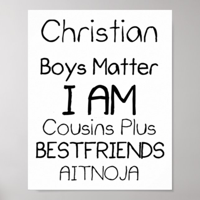 Christian Boys I is Cousins Plus Best Friends Aimo Poster (Framsidan)