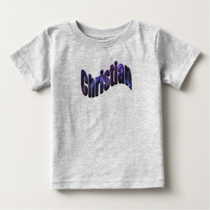 Christian, Boys, Namn, Logotyp T Shirt
