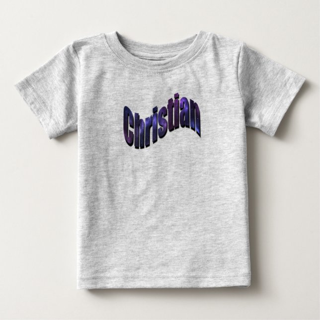 Christian, Boys, Namn, Logotyp T Shirt (Framsida)