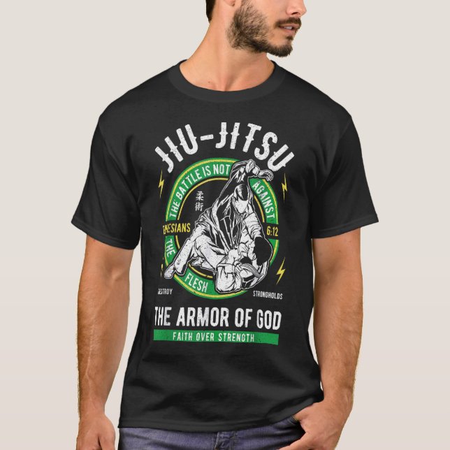 Christian Brazilian Jiu-Jitsu T Shirt (Framsida)