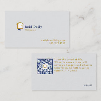 Christian Bread Logo | Bible Teacher Bloggare Visitkort