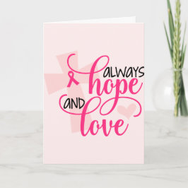 Christian Breast Cancer Awareness with Scripture Kort