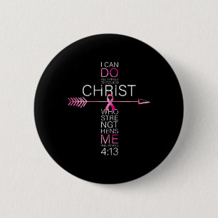 Christian Breast Cancer Kor Religiösa Bible Vers Knapp