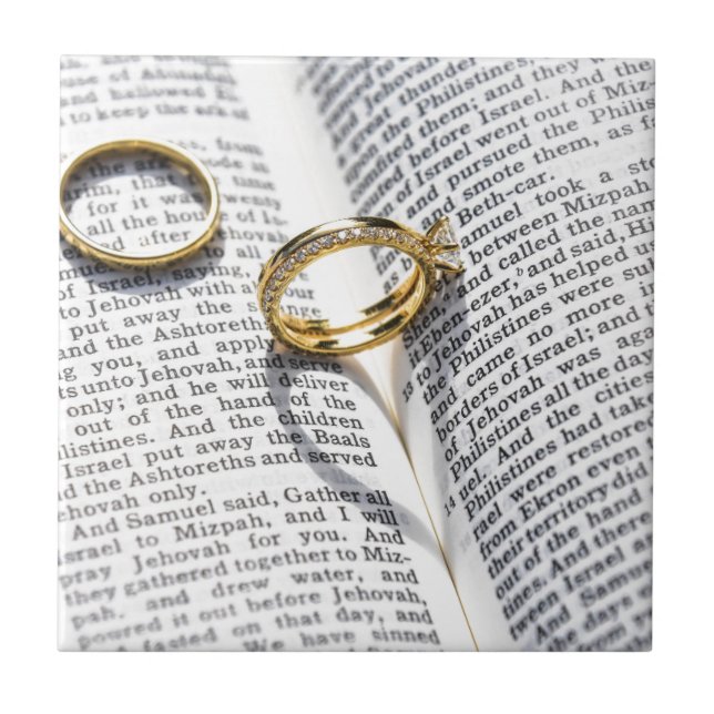 Christian bröllop bible mission kakelplatta (Framsidan)