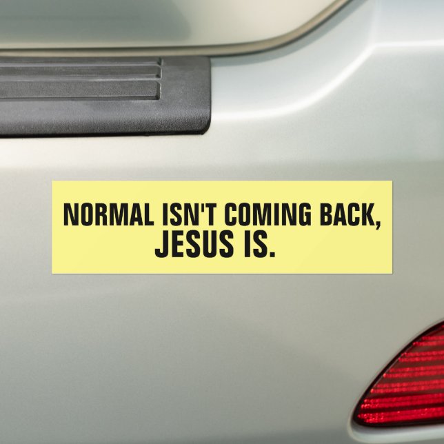 CHRISTIAN BUMPER STICKERS NORMAL KOMMER INTE TILLB BILDEKAL (På Bil)