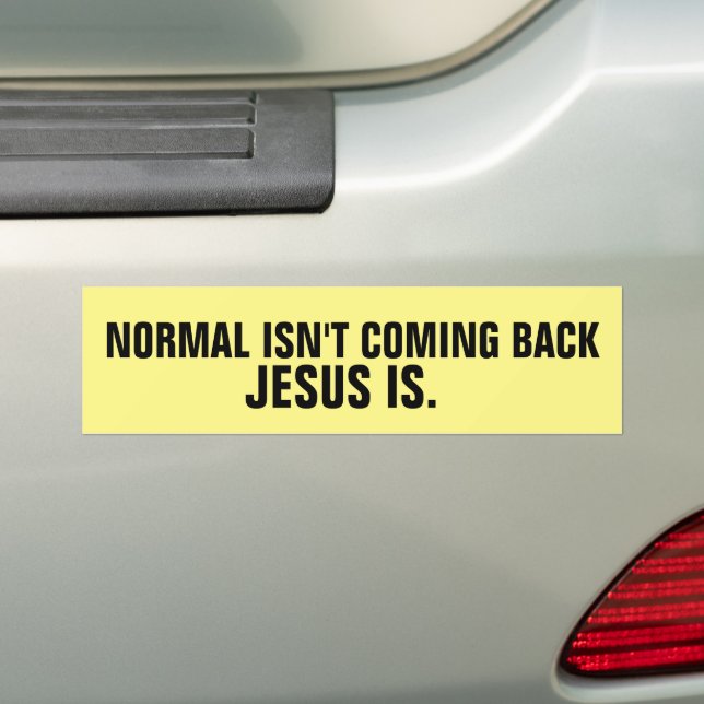 CHRISTIAN BUMPER STICKERS NORMAL KOMMER INTE TILLB BILDEKAL (På Bil)
