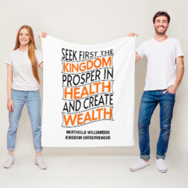 Christian Business Kingdom Entrepreneur Fleecefilt