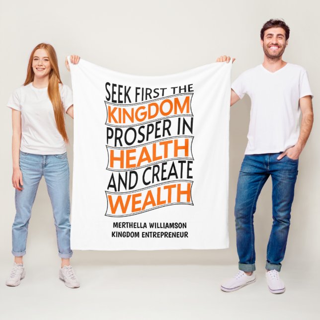 Christian Business Kingdom Entrepreneur Fleecefilt (På plats)