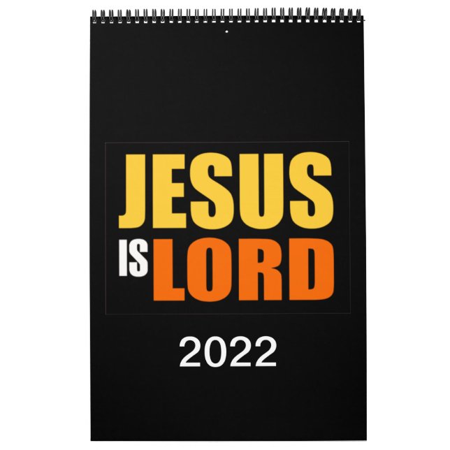Christian Calendar 2022 - Bold Färg Kalender (Omslag)