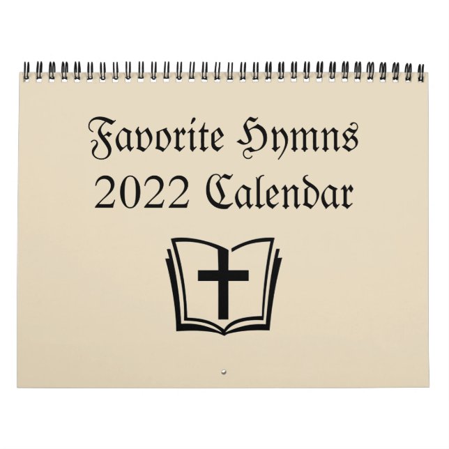 Christian Calendar 2022 - Favorite Hymns Kalender (Omslag)