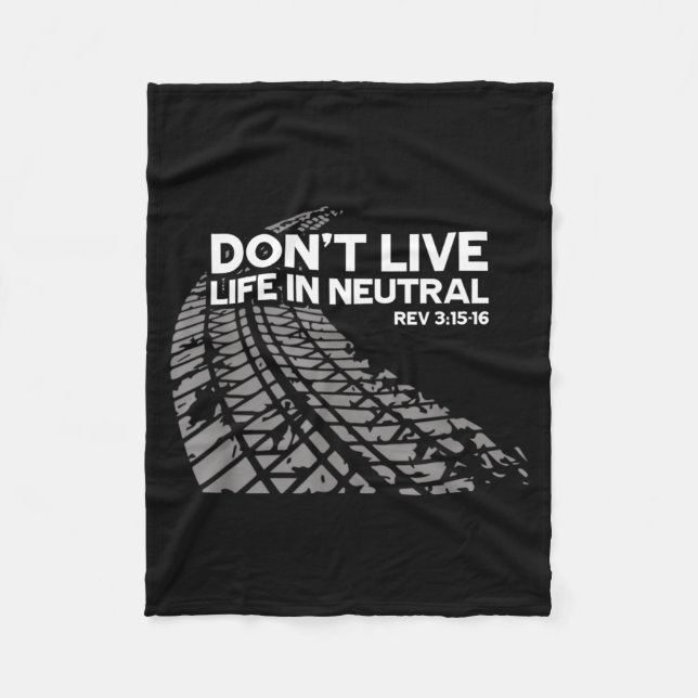 Christian Car Enthusiast Pastor - Don't Live Life  Fleecefilt (Framsidan)