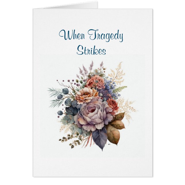 Christian Card för uppmuntrande av inspiration Hälsningskort (Framsidan)