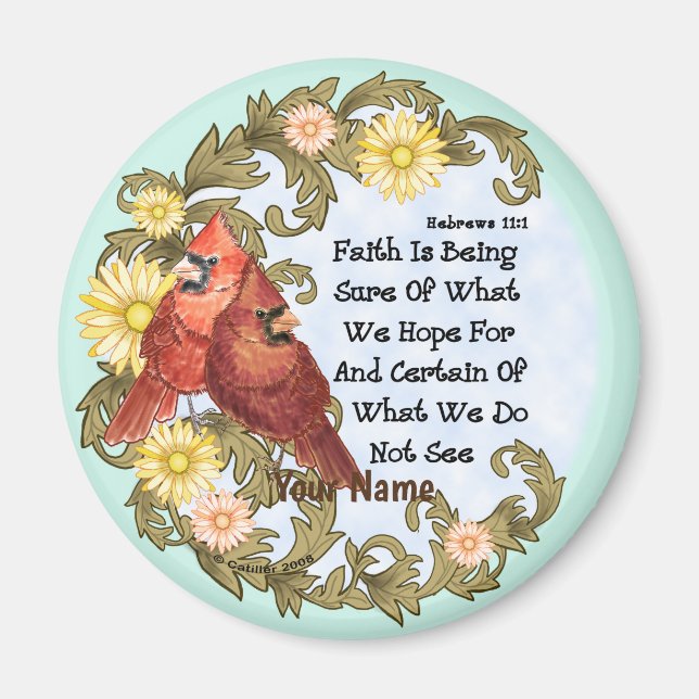 Christian Cardinals Faith Magnet (Framsidan)