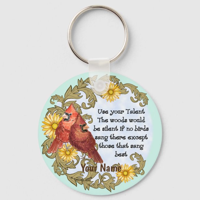 Christian Cardinals Talent Nyckelring (Framsida)