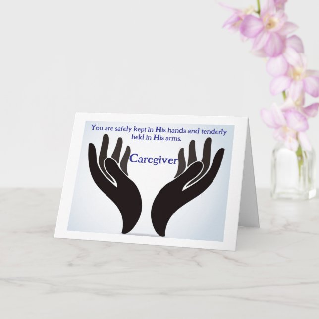 Christian Caregiver’s Encouragement Card Kort (Orkide)