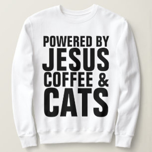 Christian CAT-shirts, CATS COFFEE JESUS Tee Shirt