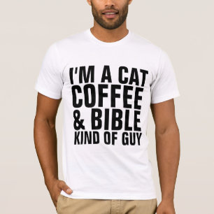 CHRISTIAN CAT T-SHIRTS FÖR MANAR, COFFEE & BIBLE