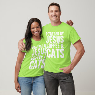 Christian Cat T-shirts, JESUS CATS COFFEE T Shirt