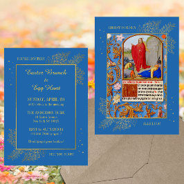 Christian Catholical Medieval Påsk Brunch Egg Hunt Inbjudningar