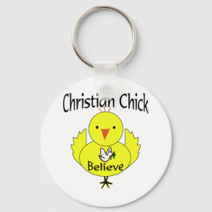 Christian chick nyckelring
