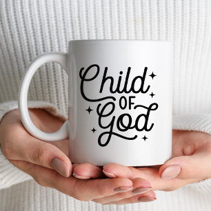 Christian Child of God Bible Verse Anpassningsbar Kaffemugg