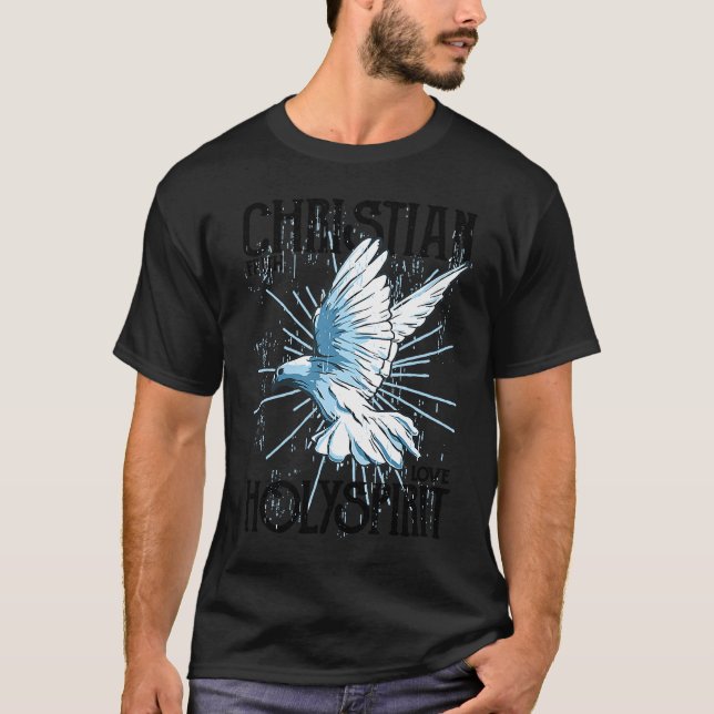 Christian  Christian Faith Love Holy Spirit T Shirt (Framsida)