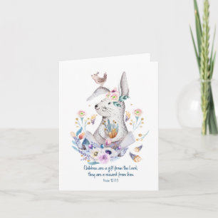Christian Christing Baby Shower Dedikation Card Kort