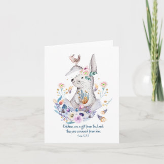 Christian Christing Baby Shower Dedikation Card Kort