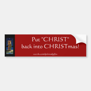 Christian CHRISTMAS Bumper Sticker Bildekal