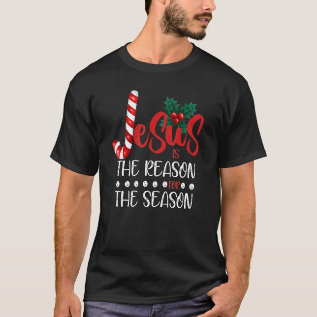 Christian Christmas Jesus is the Reason for the Se T Shirt (Framsida)