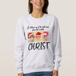 Christian CHRISTMAS MUSHROOMS börjar med Kristus T Shirt
