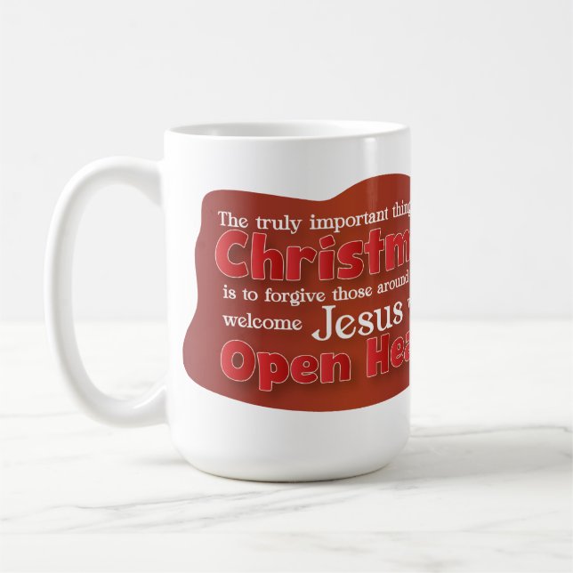 Christian Christmas Open Heart mug Kaffemugg (Vänster)