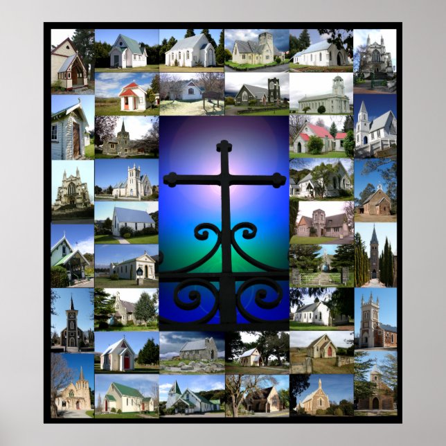 Christian Church Collage Poster (Framsidan)
