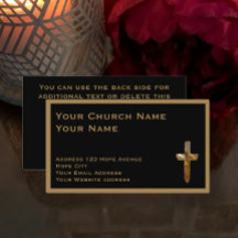 Christian Church Minister Tan Black Snyggt Kor